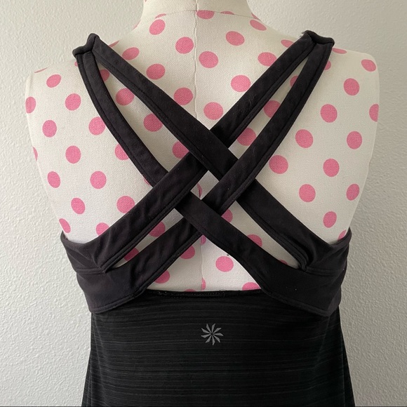 Athleta Strappy Yoga Tank Top Black Women’s Small - Picture 3 of 12